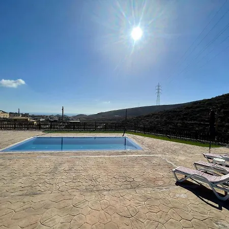 Casa rural con piscina privada, BBQ, vista a océano en Tenerife Sur * San Miguel de Abona